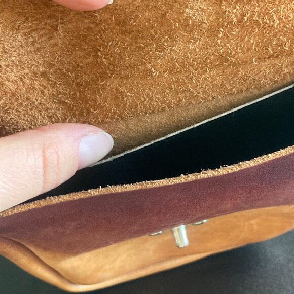 Leather Bag with Metal Closures - Picture 2 of 2